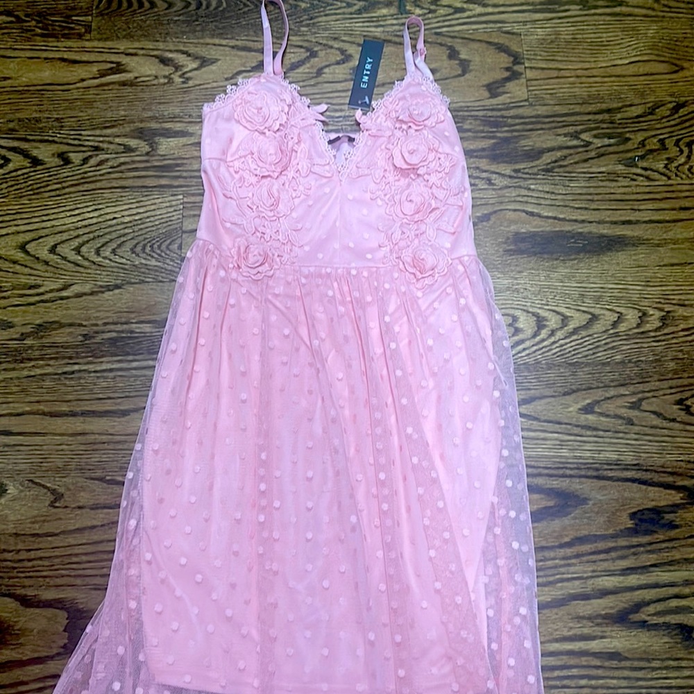 Pink Lace dress from Entry